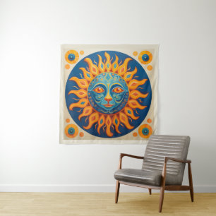 Celestial Sun Wandteppich