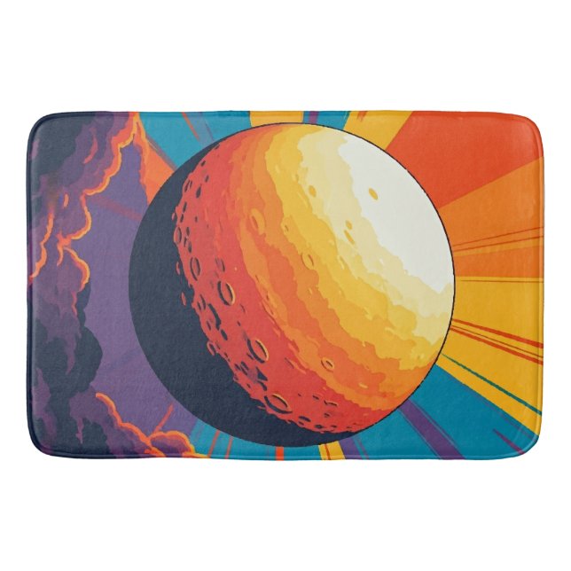Celestial Sunset Bath Mat Badematte (Vorderseite)