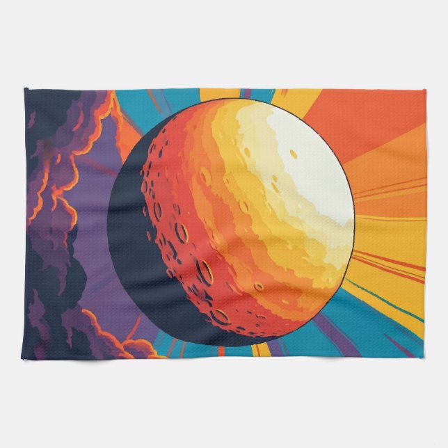Celestial Sunset Kitchen Towel Geschirrtuch (Horizontal)