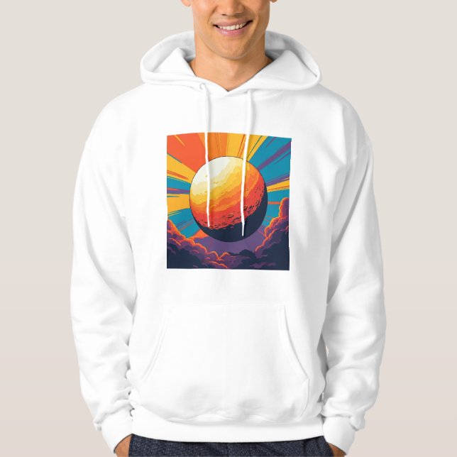 Celestial Sunset Men’s T-Shirt Hoodie (Vorderseite)