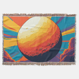 Celestial Sunset Throw Blanket Decke