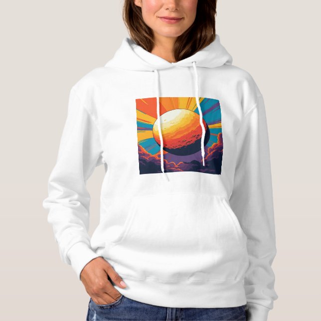 Celestial Sunset Women’s T-Shirt Hoodie (Vorderseite)