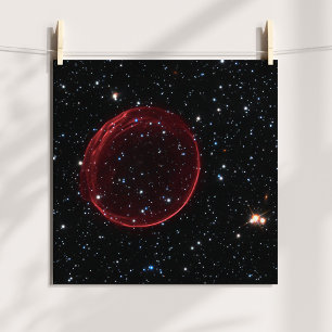 Celestial Supernova Bubble Space Photo Poster