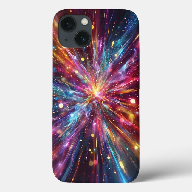 Celestial Supernova Light Burst Phone Case Vibrant (Rückseite)