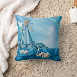 Celestial Swan Guardian Kissen