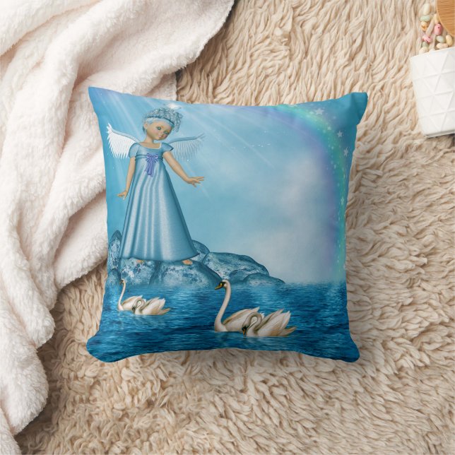 Celestial Swan Guardian Kissen (Decke)