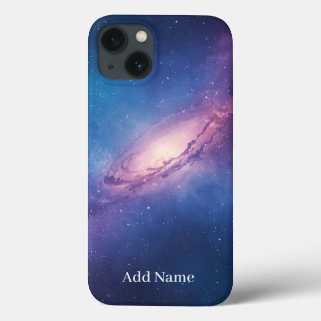 Celestial Swirl Design Phone Case - Personalisiert (Rückseite)