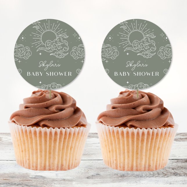 Celestial Tarot Sage Baby Shower Stickers (Von Creator hochgeladen)