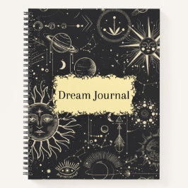 Celestial Themed Dream Journal Notizbuch