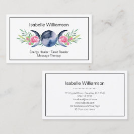 Celestial Triple Moon Goddess Metaphysische Mystik Visitenkarte