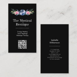 Celestial Triple Moon Goddess Metaphysischer QR-Co Visitenkarte