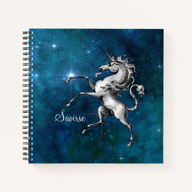 Celestial Unicorn Notizbuch (Vorderseite)