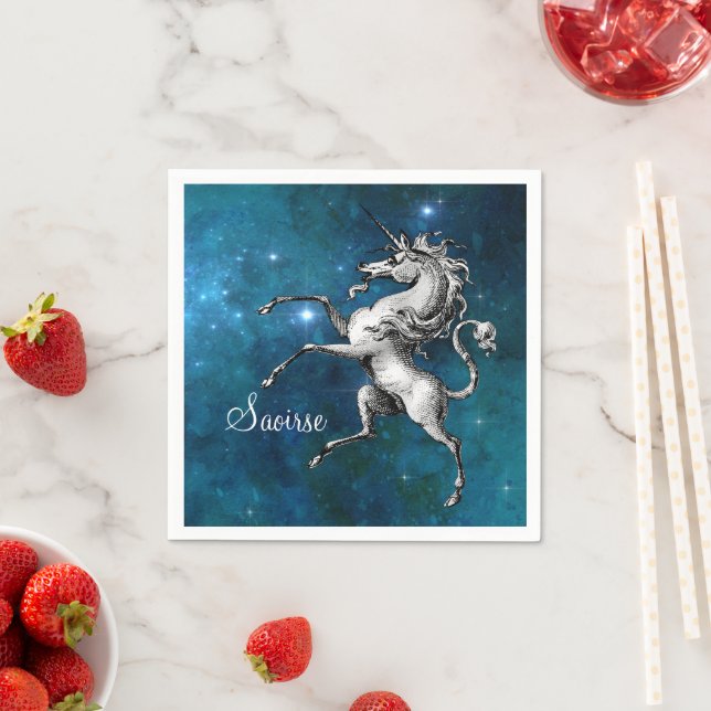Celestial Unicorn Serviette (Beispiel)