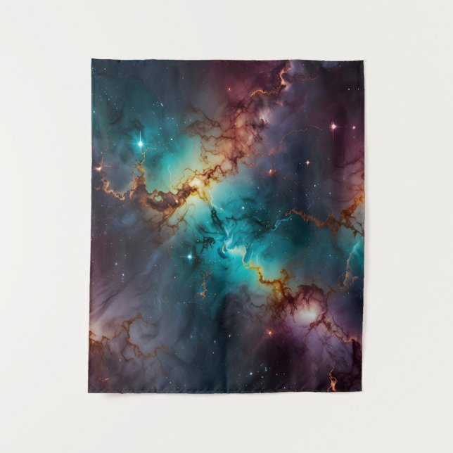 Celestial Veins Wandteppich (Vorderseite)