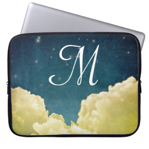Celestial View Stars Monogramm 15" Laptop Case