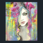 Celestial Vision Girl im Sterne Pop Fantasy Art Poster<br><div class="desc">"Celestial Vision" © Molly Harrison 2012 Von meiner ursprünglichen Aquarell-,  Tinte- und Acrylmalerei. www.mollyharrisonart.com</div>