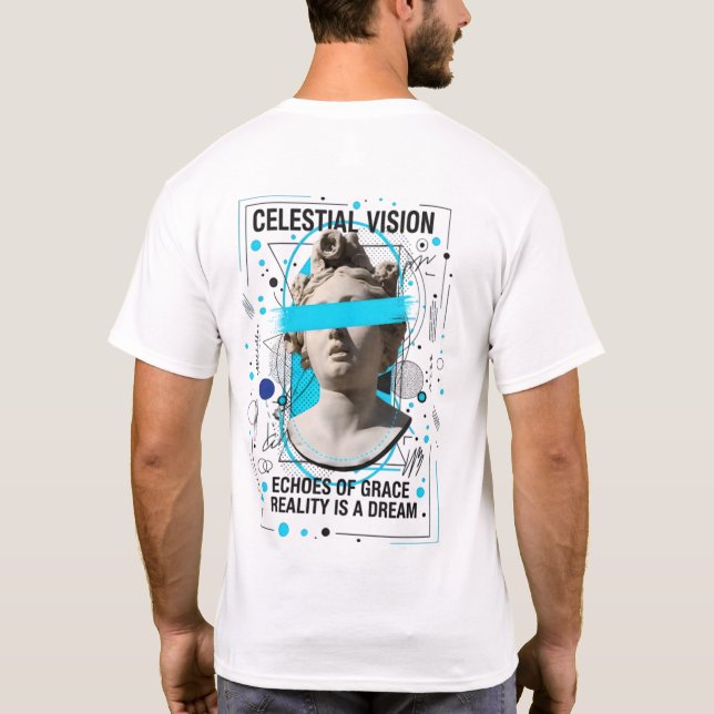 Celestial Vision Sculpture Premium T-Shirt (Rückseite)