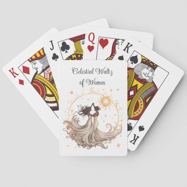 Celestial Waltz of Women Spielkarten (Rückseite)