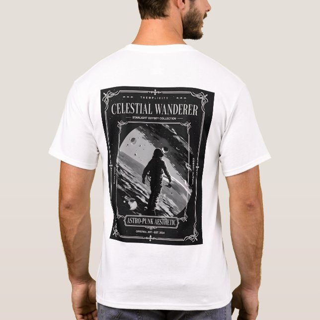 Celestial Wanderer Astro-Punk T-Shirt (Rückseite)