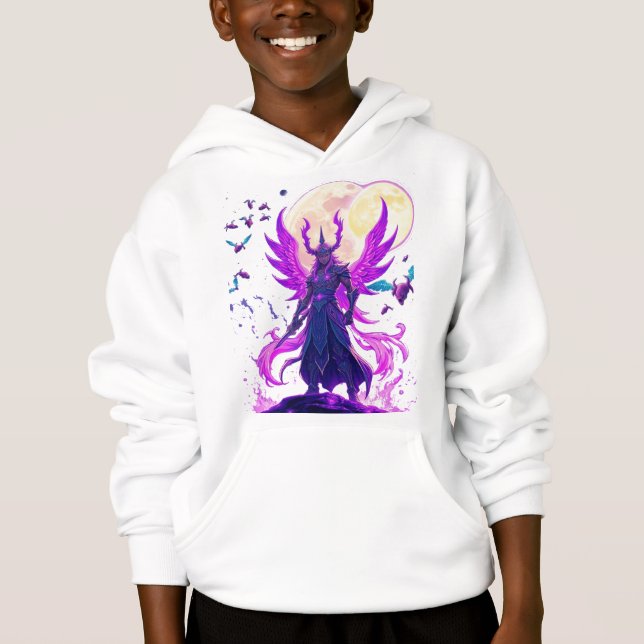 Celestial Warrior of the Neon Moon Hoodie (Vorderseite)