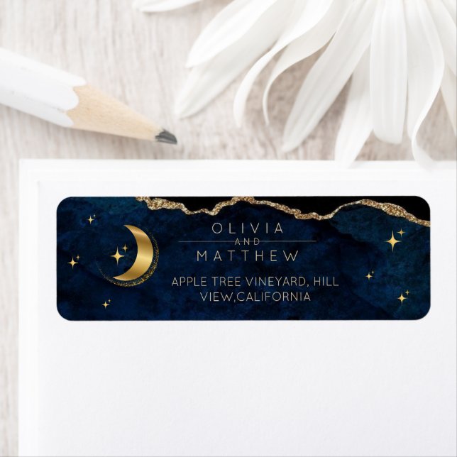 Celestial Wedding Blue and Gold Photo Wedding  (Insitu)