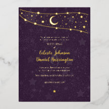 Celestial Wedding Extravagant Gold Deep Lila