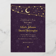 Celestial Wedding Extravagant Gold Deep Lila