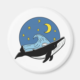Celestial Whale Magnet
