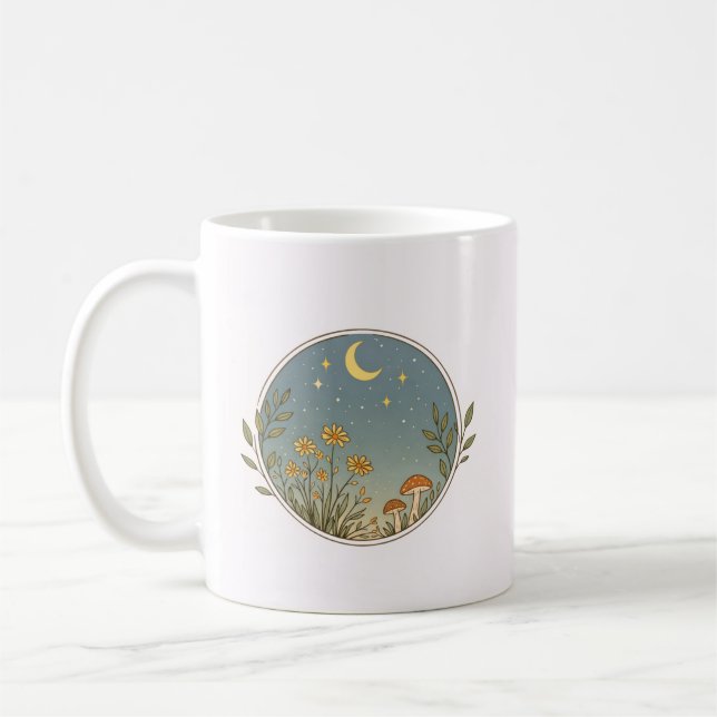 Celestial Wildflower Scene  Kaffeetasse (Links)