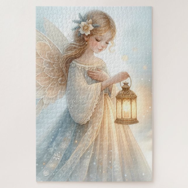 Celestial Winter Angel Lantern of Comfort (Vertikal)