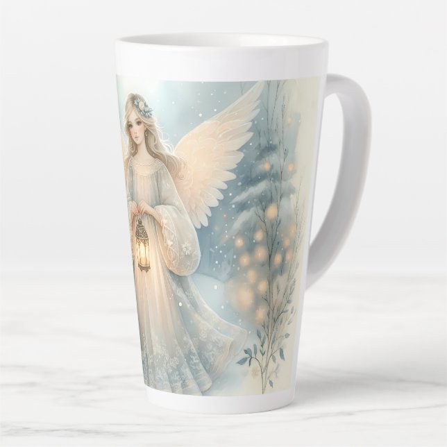 Celestial Winter Angel Lantern of Grace Milchtasse (Rechte Ecke)