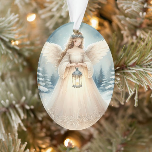 Celestial Winter Angel Lantern of Hope (Arbre)