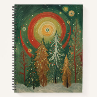 Celestial Winter Grove Notizbuch