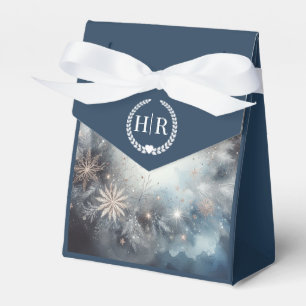 Celestial Winter Midnight Sparkle Wedding Geschenkschachtel
