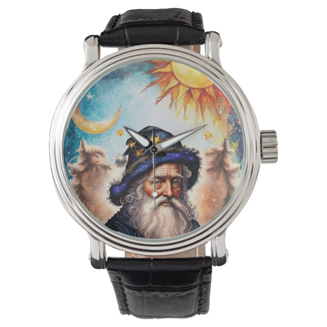 Celestial Wizard Sun and Moon Armbanduhr (Vorderseite)