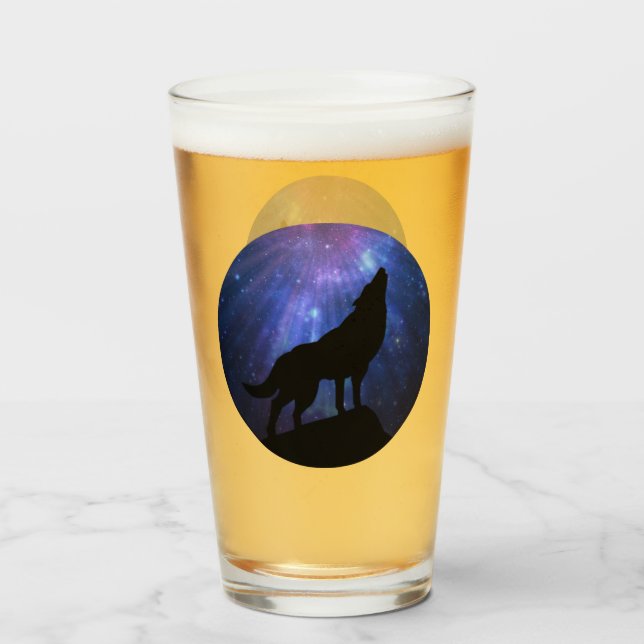 Celestial Wolf Glas (Vorne (Gefüllt))