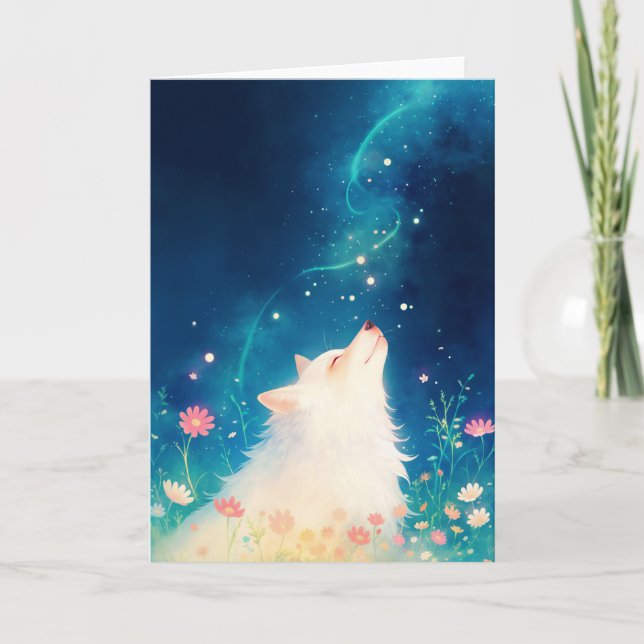 Celestial Wolf Karte (Vorderseite)