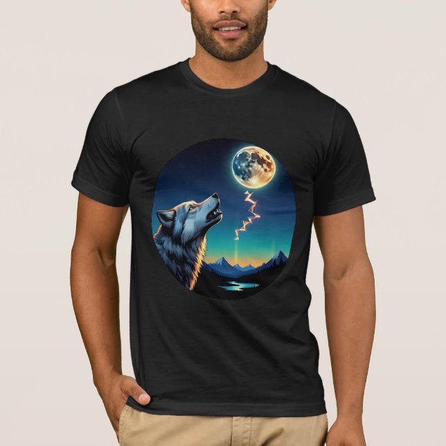 Celestial Wolf – Power of the Moonlight T-Shirt (Vorderseite)