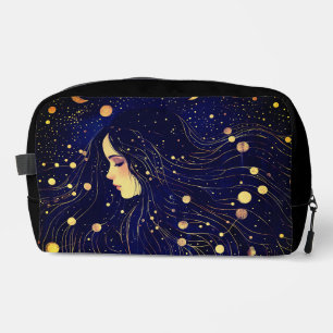 Celestial Woman Goddess Moon Stars Sky Toiletteett Waschbeutel