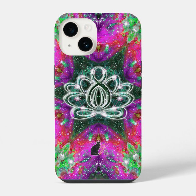 Celestial Zen Lotus Case-Mate iPhone Case 14 Hülle (Rückseite)