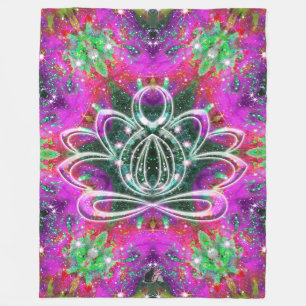 Celestial Zen Lotus Fleecedecke