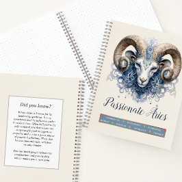 Celestial Zodiac Ram Ethereal Fantasy Aries Notizbuch