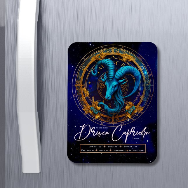 Celestial Zodiac Symbol Fantasy Capricorn Geburtst Magnet (Von Creator hochgeladen)