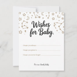 Celestiale Wünsche für Baby - individuelle Wünsche Feiertagskarte
