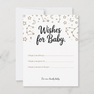 Celestiale Wünsche für Baby - individuelle Wünsche Feiertagskarte