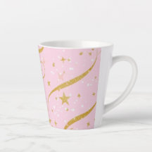 Celestis Sips - Pink & Gold Star Kaffee Cup