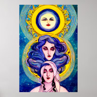 Celestis Sisters Fantasy Abstrakte digitale Kunst