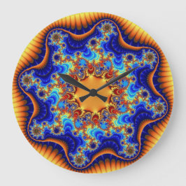 Celestische Fractalskop große Rundmauer-Uhr Wanduhr
