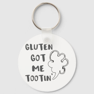 Celiac Awareness Gluten Got Me Tootin Schlüsselanhänger