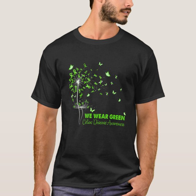 Celiac Disease Awareness Faith Hope Liebe Dandelio T-Shirt (Vorderseite)